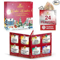 BREWIX, 2025 Advent Calendar Tea Bags | 24 Delightful Black & Green Tea Infusions in Pyramid Tea Bags - Holiday Gift Box | Christmas Gift Idea for Tea Lovers, Countdown Set | Holiday Variety Sampler for Tea Lovers