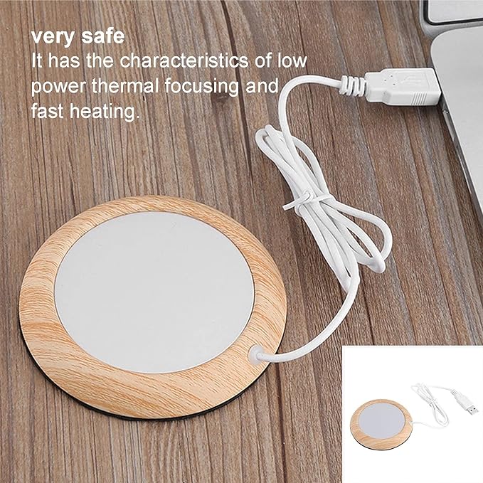 Electric Coffee Mug Warmer, Smart Coffee Warmers for Office Desk, Mug Warmer, Cup Warmer Tea Warmer, Electric Beverage Warmer USB Rechargeable for Cocoa Tea Milk