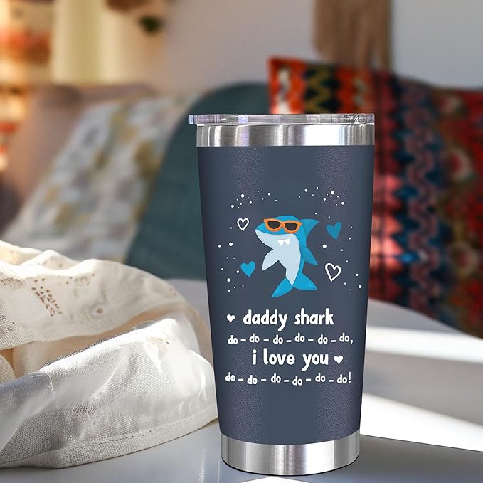 Christmas Gift For Dad - Birthday Gifts For Dad From Daughter, Son, Kids - Husband Gift - Birthday Present Ideas For Father, New Papa, Bonus Father From Daughter, Son - 20 Oz Tumbler