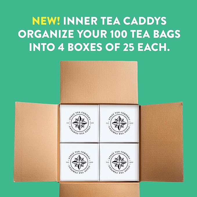 Stash Tea Decaf Earl Grey Tea, Box of 100 Tea Bags