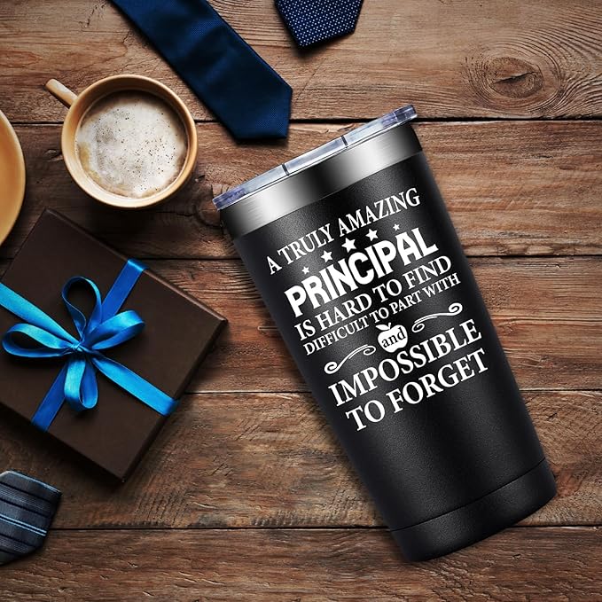 Principal Gifts - Principal Christmas Appreciation Gifts for Men - Principals Day, Teachers Appreciation Day Gift for Principals - 20oz Tumbler
