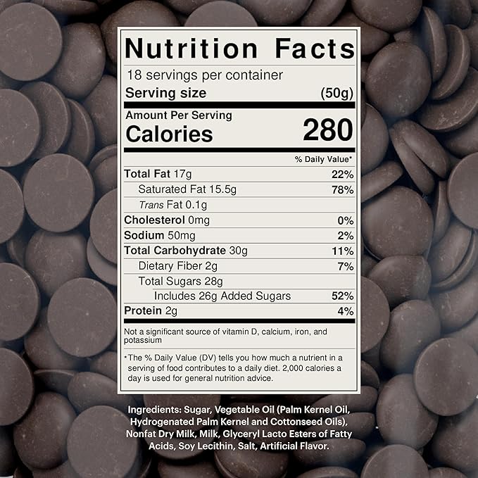 Merckens Dark Melting Chocolate - 5 Pounds of Premium Quality Dark Candy Melts to make a Dubai Chocolate Bar, Cake Pops, Cocoa Bombs, & Homemade Desserts