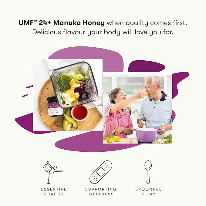 New Zealand Honey Co. Raw Manuka Honey UMF 24+ / MGO 1122+ | UMF Certified | 8.8oz | Pure Raw Honey