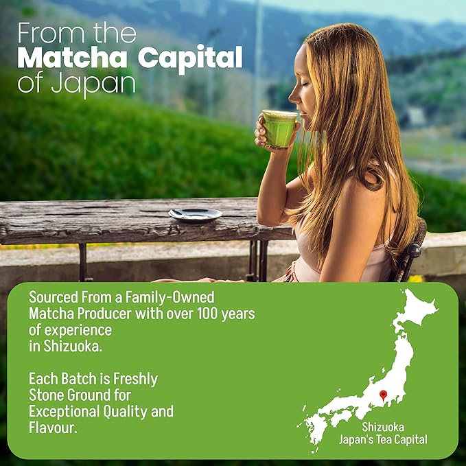 Matcha Wellness - TAKARAMONO Ceremonial Grade Matcha - Authentic Japanese First Harvest Stone-Ground Matcha Green Tea Powder from Shizuoka, Smooth Umami for Tea Ceremony, Latte & Daily Wellness 30g