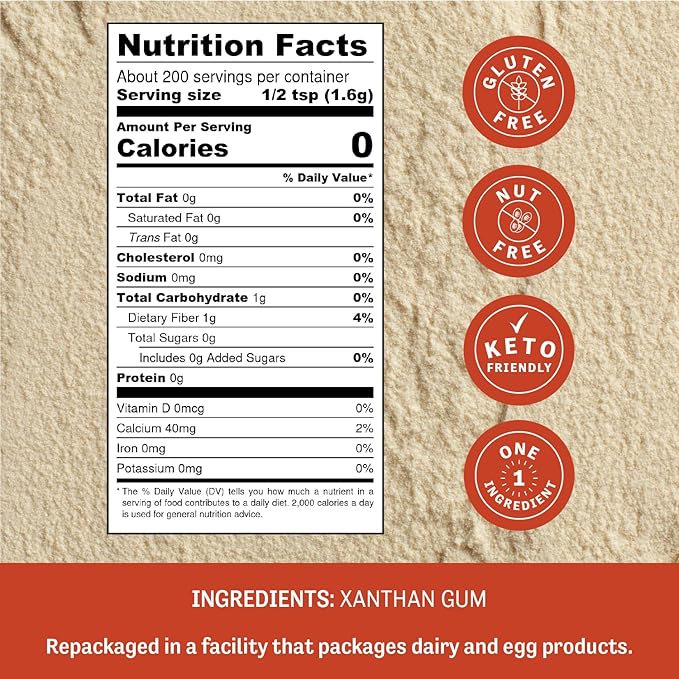 Judee's Gluten Free Xanthan Gum Powder - Versatile Xanthan Gum for Baking - Keto Friendly Texture Agent - Smooth Gluten Free Sauces & Dressings - 11.25 Oz