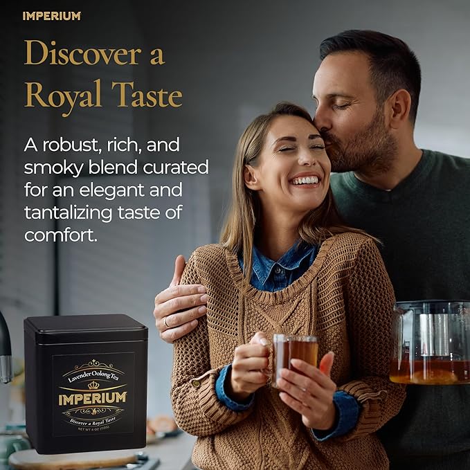 Imperium Lapsang Oolong Tea Loose Leaf (4oz), Hand-Picked Premium Oolong, Brews 100 Cups, Naturally Bold Beverage, Robust Smoky Flavor, Deep Aroma, Comforting Smooth Finish, Energizing Experience