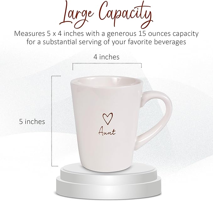 Pavilion Gift Company - 19560 Pavilion Gift Company Aunt Cup, 15 oz, Cream
