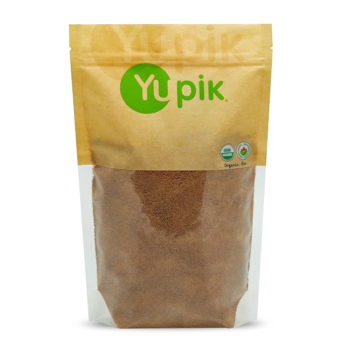 Yupik Organic Coconut Palm Sugar 2.2 lb (35.2 oz), USDA Certified, Non-GMO, Vegan, Gluten-Free, Kosher, Unrefined Natural, Sweetener & Brown Sugar Alternative for Baking & Cooking
