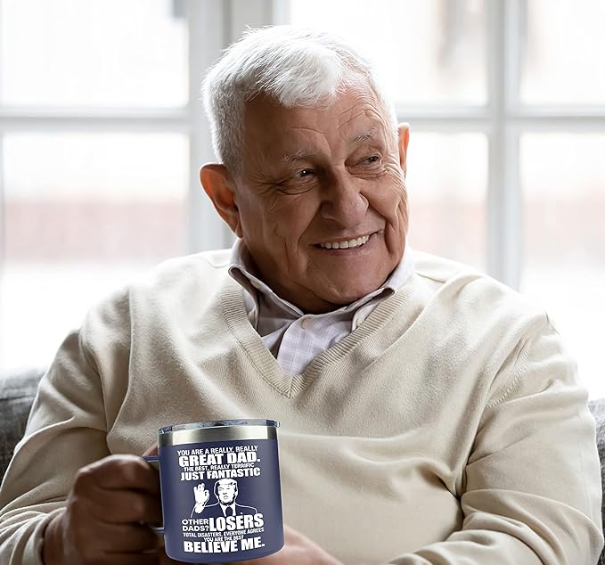 Christmas Gifts for Dad, Men - Gifts for Dad from Daughter, Son - Dads Birthday Gift Ideas, Happy Birthday gifts for Dads, Fathers - Best Dad Ever Gift, Present for dads, Fathers - 14 Oz dad Mug