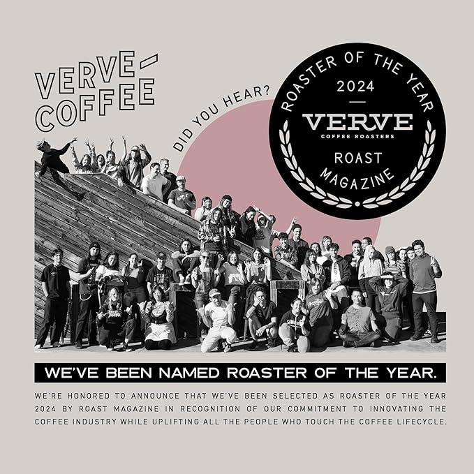 Verve Coffee Roasters Craft Instant Coffee Buena Vista Blend | Dark Roast, Ground, Hand-Roasted | Colombian Blend | Enjoy Hot or Cold | Up to 6 Servings