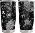 34HD Xmas Gifts - Starlight 20oz Tumbler with Handle, Starlight Stainless Steel Vacuum, Insulated Coffee Mug for Christmas, Leak-Proof Tumbler Gifts for Space Lover