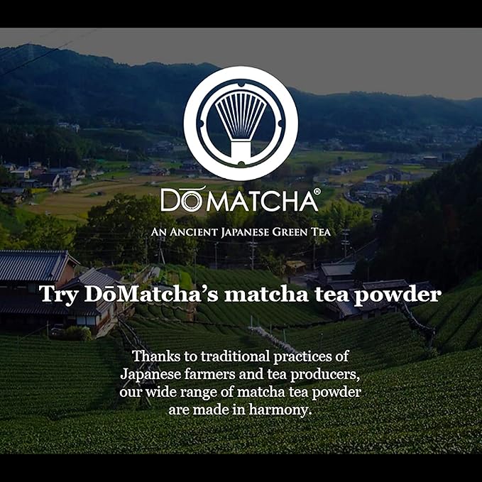 DoMatcha Master's Choice Ceremonial Finest Matcha Green Tea Powder 30g, 25 Servings - Kyoto-Crafted Matcha with Rich Taste, Vibrant Green Color, Ideal for Lattes, Smoothies & Baking, Kosher Certified