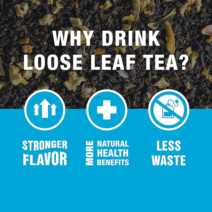 Tiesta Tea - Lemon Black Tea, Loose Leaf, Lemon Citrus Black, Premium Blend, High Caffeinated, Makes Hot or Iced, Brews Up to 50 Cups, 5oz Refillable Tin
