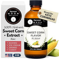 Natural Sweet Corn Flavor Extract - 2 oz - Water-Soluble - By Harvest Moon Delights - Sweet Corn Extract for Baking Keto Cornbread - Zero Sugar, Zero Carbohydrates, Gluten-Free