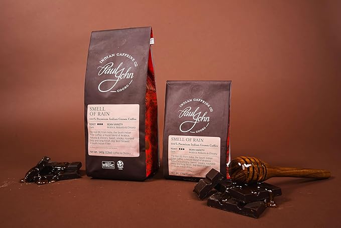 Smell of Rain | Dark Roast Ground Coffee | Traditional South Indian Filter Brew | Smooth & Aromatic | 6oz