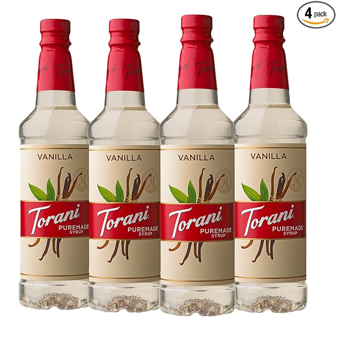 Torani Puremade Syrup, Vanilla, 25.4 Ounces (Pack of 4)