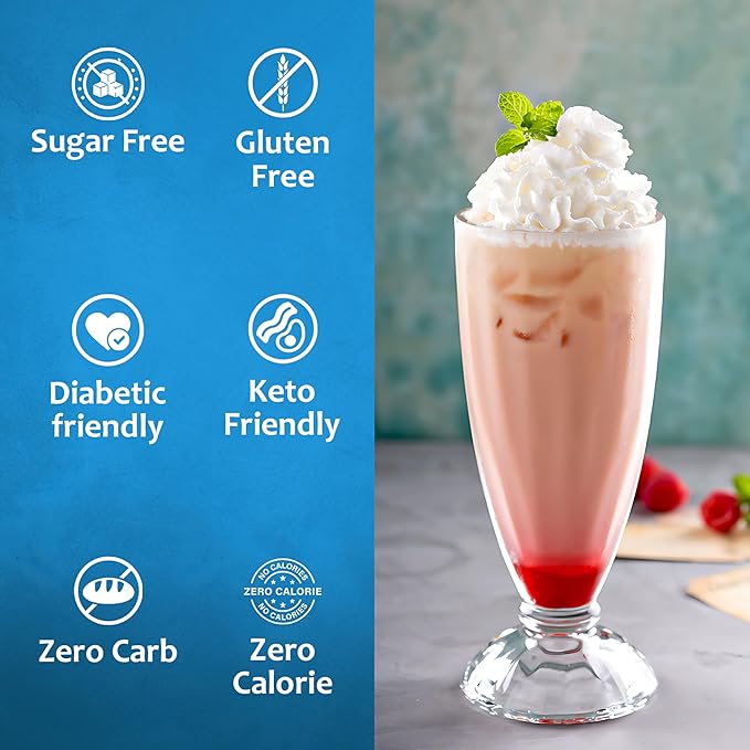 Syruvia Sugar Free Coffee Syrup, Yogurt Bowl Flavored Syrup for Drinks, Lattes and Desserts – 25.4 fl oz