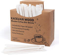 Coffee Stirrers 1000pcs Individually Wrapped Coffee Stirrers Wood - 5.5 Inch Disposable Wooden Stir Sticks for Coffee, Cocktail and Hot Drinks