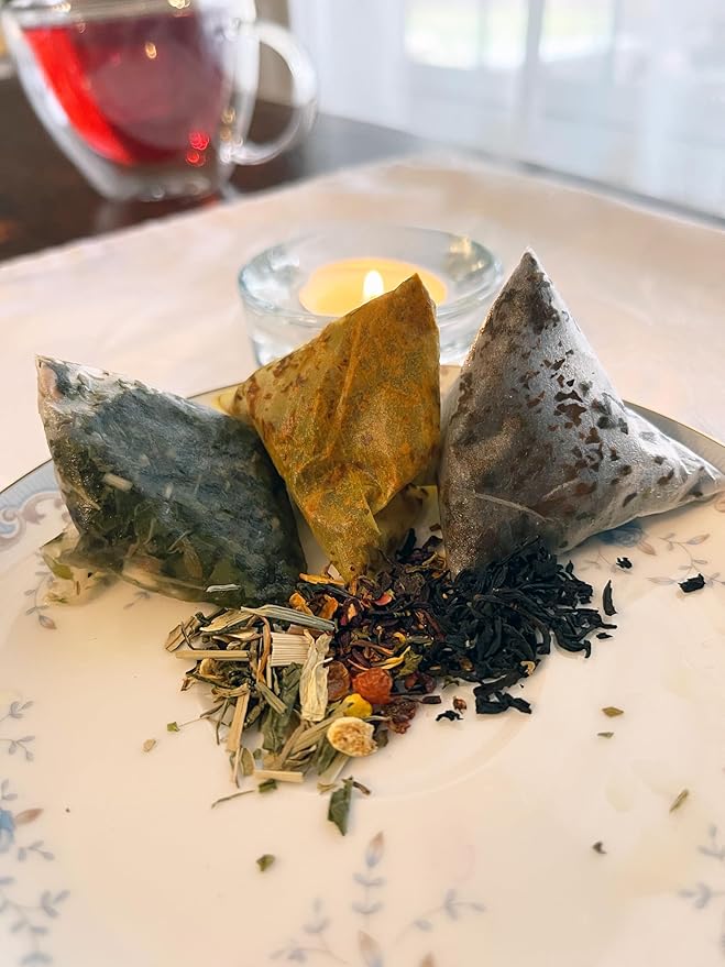 TBT - Totally Bold Tea - Organic Black Tea - Natural Energy - Caffeine - 30 pyramid whole leaf bags.