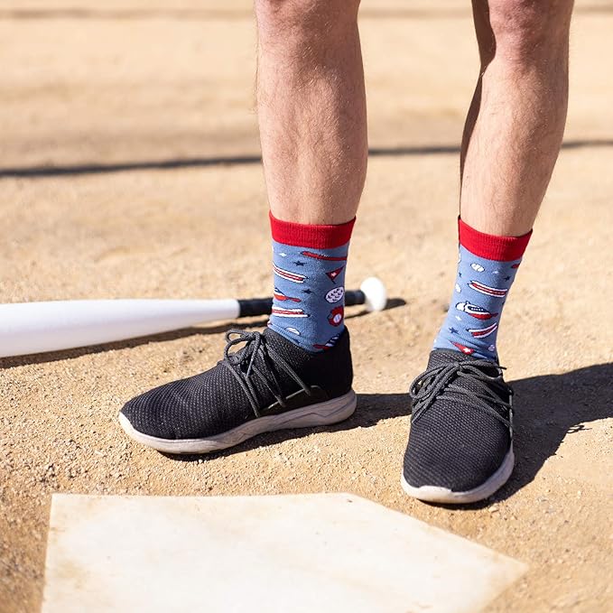 Lavley Funny Socks for Sports Fans and Players - Cool Novelty Gifts for Men, Women, & Teens