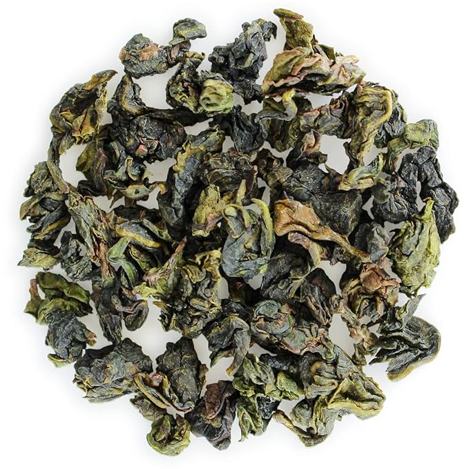 Teabloom Organic Jade Oolong Loose Leaf Tea, Rolled Leaves From High-Elevation Mountains, USDA Certified Organic and Certfied Kosher, Fresh Green-Floral Aroma and Flavor, 3.53 oz/100 g Canister Makes 35-50 Cups