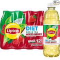 Lipton Diet Mixed Berry Green Tea, 16.9 Fl Oz Bottles (Pack of 12)