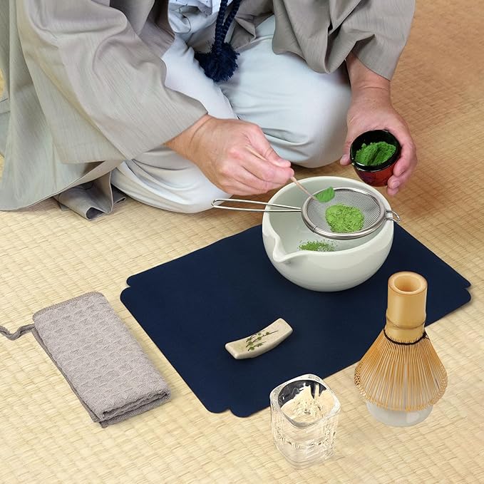 Matcha Whisk Set, 10-Pcs Matcha Kit, Bamboo Whisk and Bowl with Spout & Measuring Spoon & Cup, Japanese Macha Tea Making Tools Gift, Grey