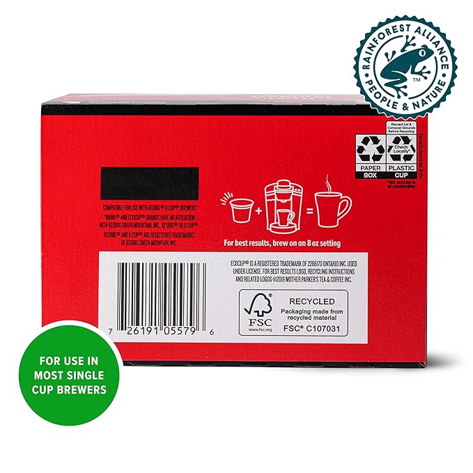 Wawa Mild Roast Single Cup Regular Coffee Pods, 72 Pods, 6 Boxes, Lightly Roasted, Nutty Smooth Balanced Blend, Single Serve, 100% More Responsibly Sourced from Rainforest Alliance Certified Farms