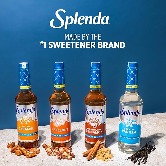 Splenda Coffee Syrup, Brown Sugar Cinnamon, Sugar Free, Flavored Liquid Syrups for Drinks, 750 ml Bottle