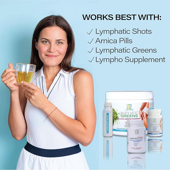 Bruizex Arnica Tea for Bruising and Swelling, Post Surgery Recovery after Liposuction, Tummy Tuck, 360 Lipo, BBL I Blend For Lymphatic Drainage Massage & Fibrosis with Ginger I 30 arnica tea bags