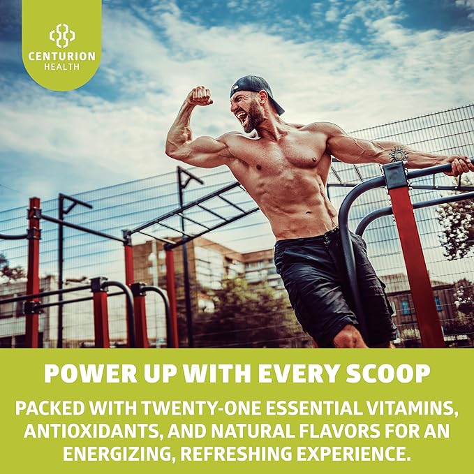 Just Energy Drink Powder, Refreshing Mixed Berry Energy Drink Mix with 21 Energy-Boosting Ingredients, Includes B Vitamins, Choline, Zinc, Chromium and Inositol, 30 Servings