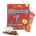 Projo* Power Coffee – Instant Coffee with 11g Protein – Grass-Fed Hydrolyzed Bovine Collagen & 175mg Caffeine – Cinnamon Latte Flavor – Organic – Energy Support – 12 Single-Serve Packets