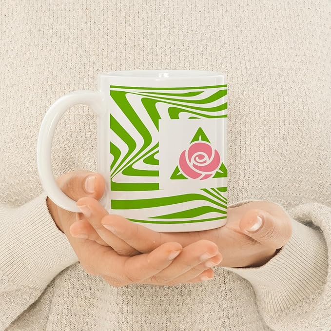 Delta Zeta Ceramic Coffee Mug 11 OZ Tea Cup (Delta Zeta # 6)