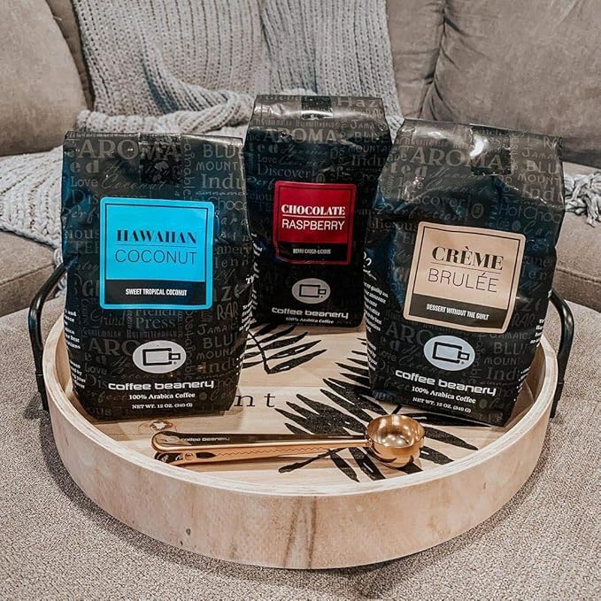 Hawaiian Coconut Flavored Coffee by Coffee Beanery | 12oz Specialty Medium Roast Ground