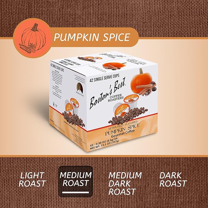 Boston's Best Single Serve Coffee, Pumpkin Spice,12.6 oz, 42 Count