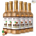 Matteo's Hazelnut Syrup for Coffee, Lattes, Cappuccinos & Desserts – Sugar-Free Sweetener for Beverages, Keto Friendly, Zero Calories, Indulgent Flavor, Non-Alcoholic, Ideal for Coffee 33.8oz (6pk)