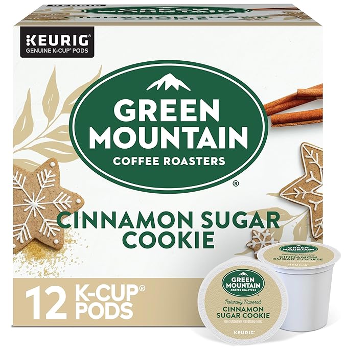 Green Mountain Coffee Roasters light roast Pod Cinnamon Sugar Cookie Coffee, 12 Count