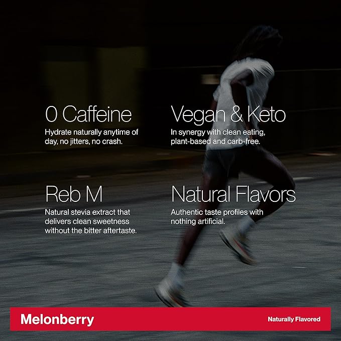 Cadence Sachets Core Melonberry - Carton (5g x 30) Science-Backed Hydration | Zero Caffeine | Vegan, Keto & Paleo Friendly | Sodium, Potassium & Magnesium for Performance & Recovery