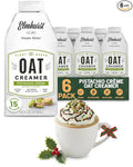 Elmhurst 1925 Pistachio Crème Oat Creamer - 16 Ounce (Pack of 6) Dairy-Free, Vegan, Kosher, Low Sugar, Shelf Stable Creamer Made with Oat Grains & Pistachios for Simpler Plant Based Alternatives