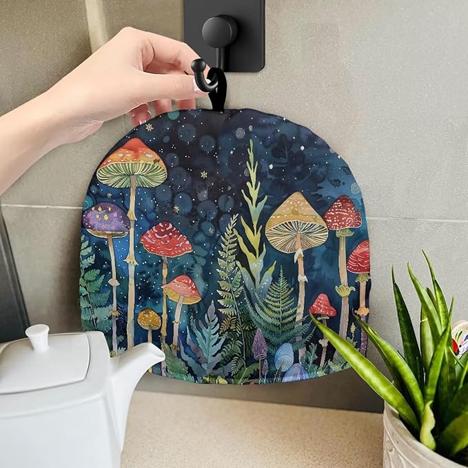 Mushroom Tea Cozy for Teapot Insulated Small Tea Pot Cozy for Kitchen Accessories Designed in England Kettle Kitchen Dust Cover