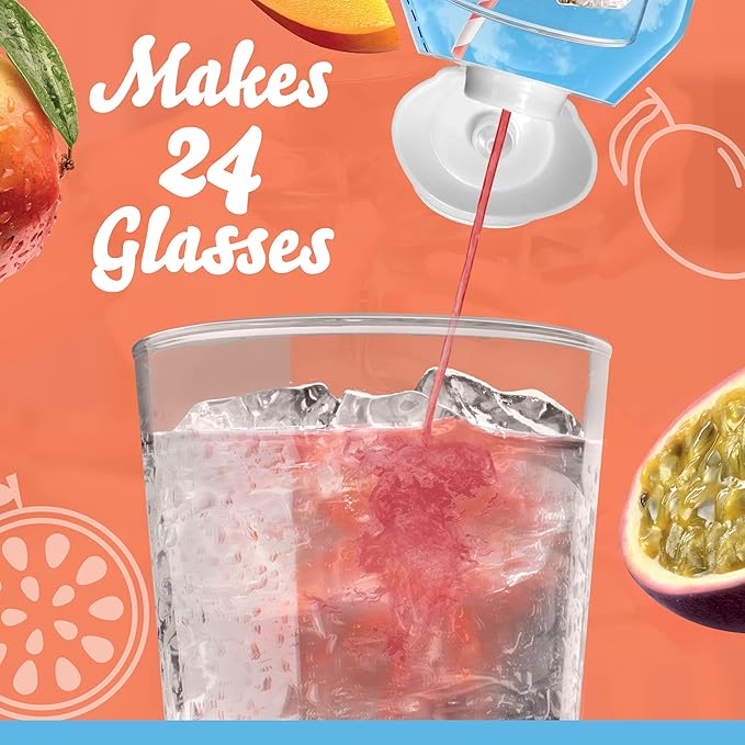 2 pack Crystal Light Mango Passionfruit Liquid Drink Mix 48 servings (1.62 fl oz x 2 = 3.24 oz)
