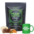 MUUK' SPICED DECAF | Decaffeinated Mushroom Coffee | Cacao, Cinnamon & Cardamom | Adaptogen Mushroom Blend | Better Focus, More Energy and Stronger Immune Defense | 4.7oz (135g) 30 Servings