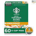 Starbucks K-Cup Coffee Pods, Starbucks Blonde Roast Hot or Iced Coffee, Decaf Veranda Blend, 60 Keurig Pods