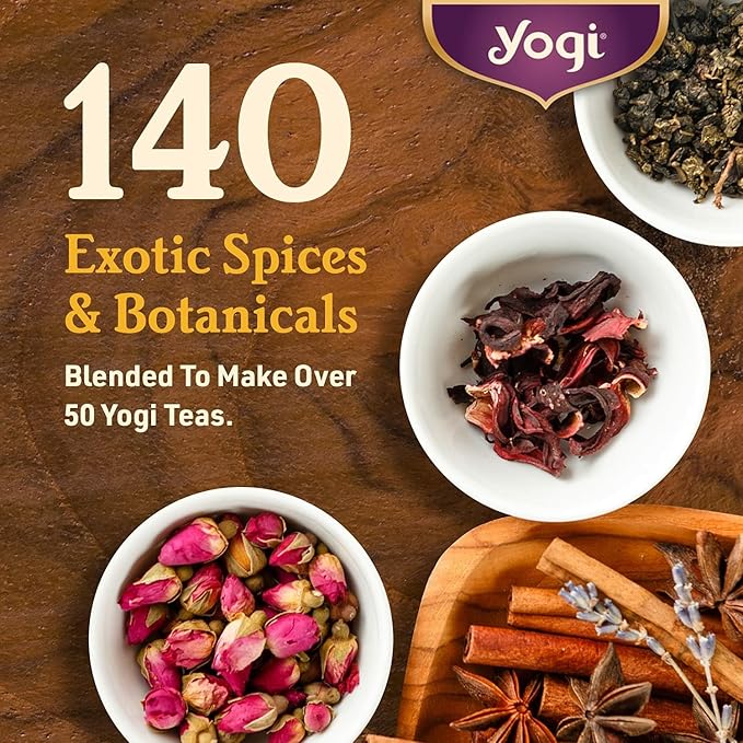 Yogi Tea Honey Chai Turmeric Vitality Tea - 16 Tea Bags per Pack (4 Packs) - Organic Tea to Support Overall Health - Includes Cinnamon Bark, Turmeric Root, Cardamom Pod, Ginger Root & More
