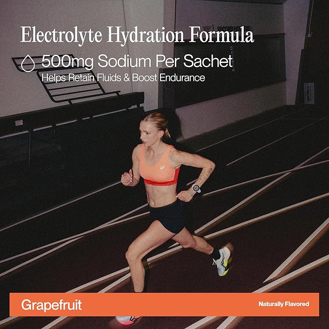 Cadence Sachets Race Energy Grapefruit - Carton (5g x 30) | Science-Backed Hydration | Zero Caffeine | Vegan, Keto & Paleo Friendly | Sodium, Potassium & Magnesium for Performance & Recovery
