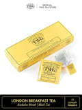 TWG Tea | London Breakfast Tea | Black Tea | Cocoa Pod | 15 Hand Sewn Cotton Teabags | Gift Set