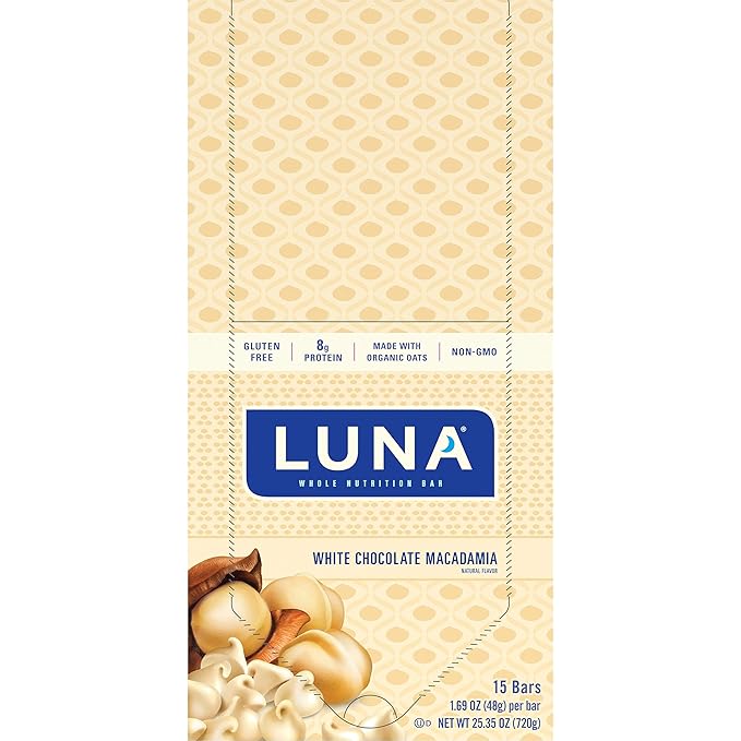Clif, Bar Luna White Chocolate Macadamia 15 Count, 25.35 Ounce