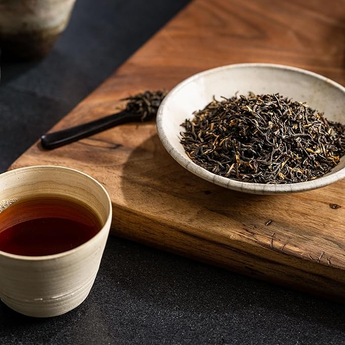 Rishi Tea Golden Yunnan Black Tea - Organic, Loose Leaf Tea, Smooth & Rich Ancient Chinese Tea, Energizing & Caffeinated - 16 Ounces, 56+ Servings