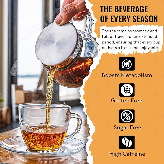Tea Runners Smoked Tea Variety Pack - Lapsang Souchong, Russian Caravan, Smoked Assam, Smoky Siberian Blend | Loose Leaf Black Teas | High Caffeine, Organic & Premium Quality | 0.75 Oz each Pack of 4