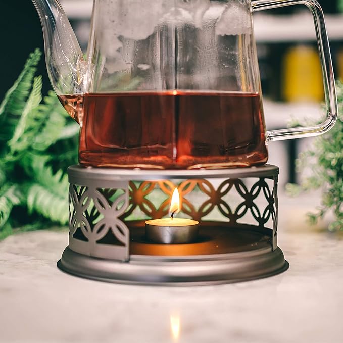 GROSCHE Cairo Premium Teapot Warmer - Tea Pot Warmer with Candle - Tea Warmers for Teapot - Food Warmer - Pot Warmer (Bronze)